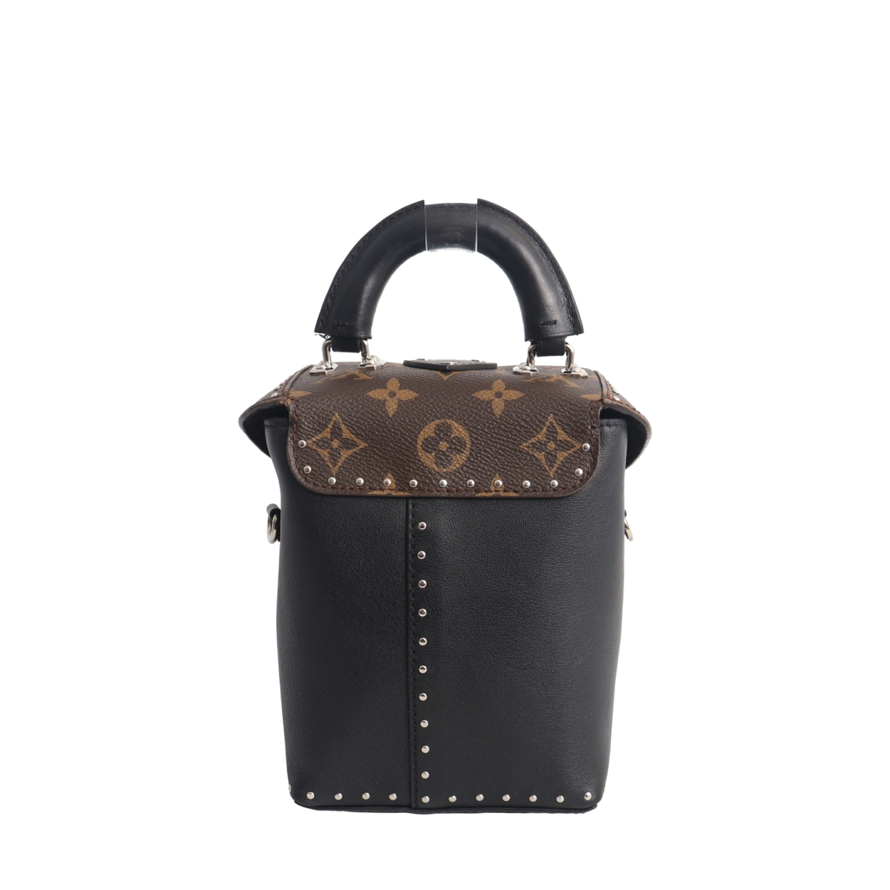 LOUIS VUITTON Monogram Studded Camera Box Black | Luxity