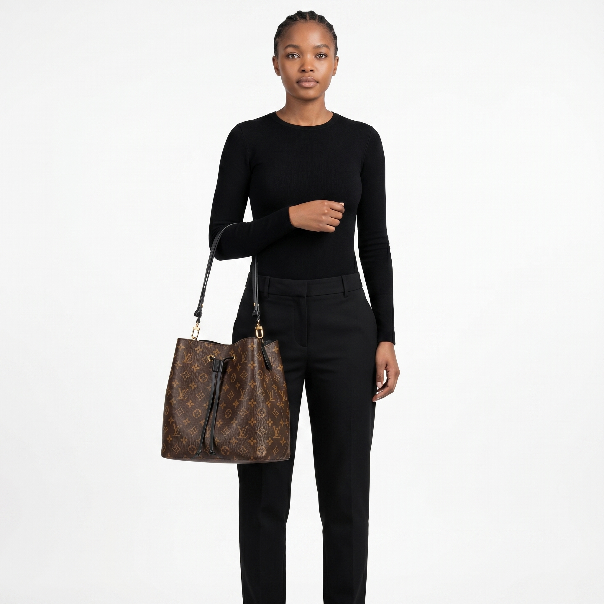 LOUIS VUITTON Monogram NeoNoe MM Noir | Luxity