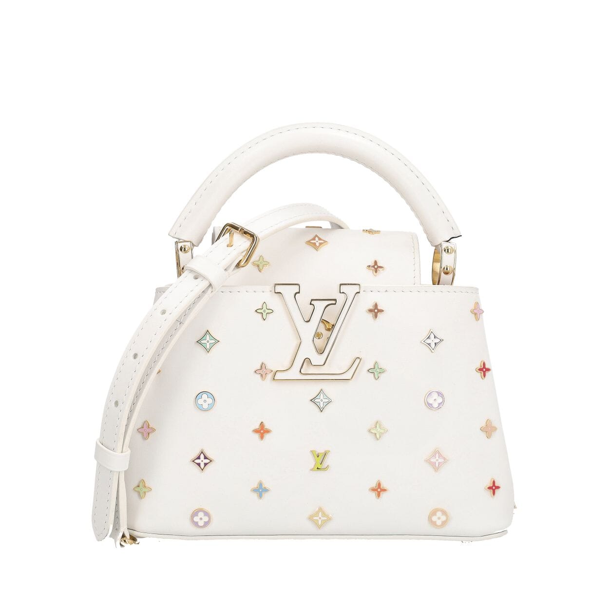 LOUIS VUITTON x Takashi Murakami Mini Capucines White | Luxity