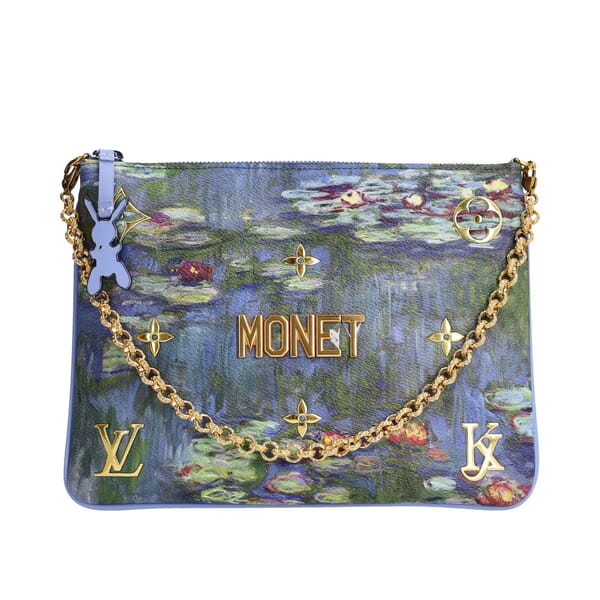 x JEAN KOONS Monet "Water Lilies" Pochette