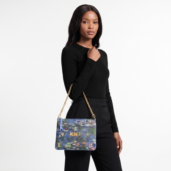 x JEAN KOONS Monet "Water Lilies" Pochette