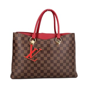 Damier Ebene Riverside Tote, view 4