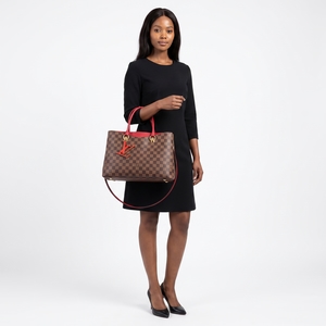 Damier Ebene Riverside Tote, view 9
