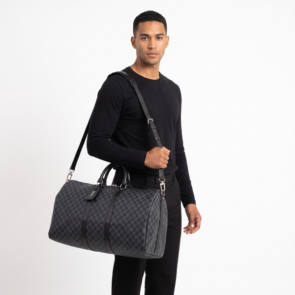Damier Graphite Keepall Bandouliere 55