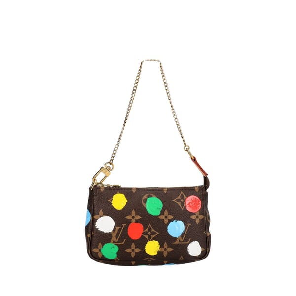 X YAYOI KUSAMA Monogram Painted Dots Pochette