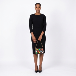 X YAYOI KUSAMA Monogram Painted Dots Pochette, view 8