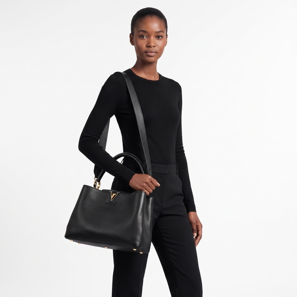 Taurillon Capucines GM Noir