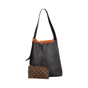 Leather Low Key Hobo MM NM Noir, view 4