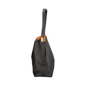 Leather Low Key Hobo MM NM Noir, view 5