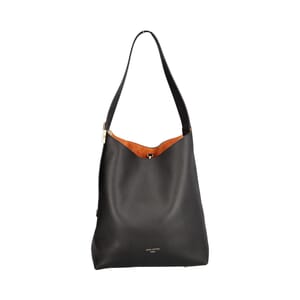 Leather Low Key Hobo MM NM Noir, view 3