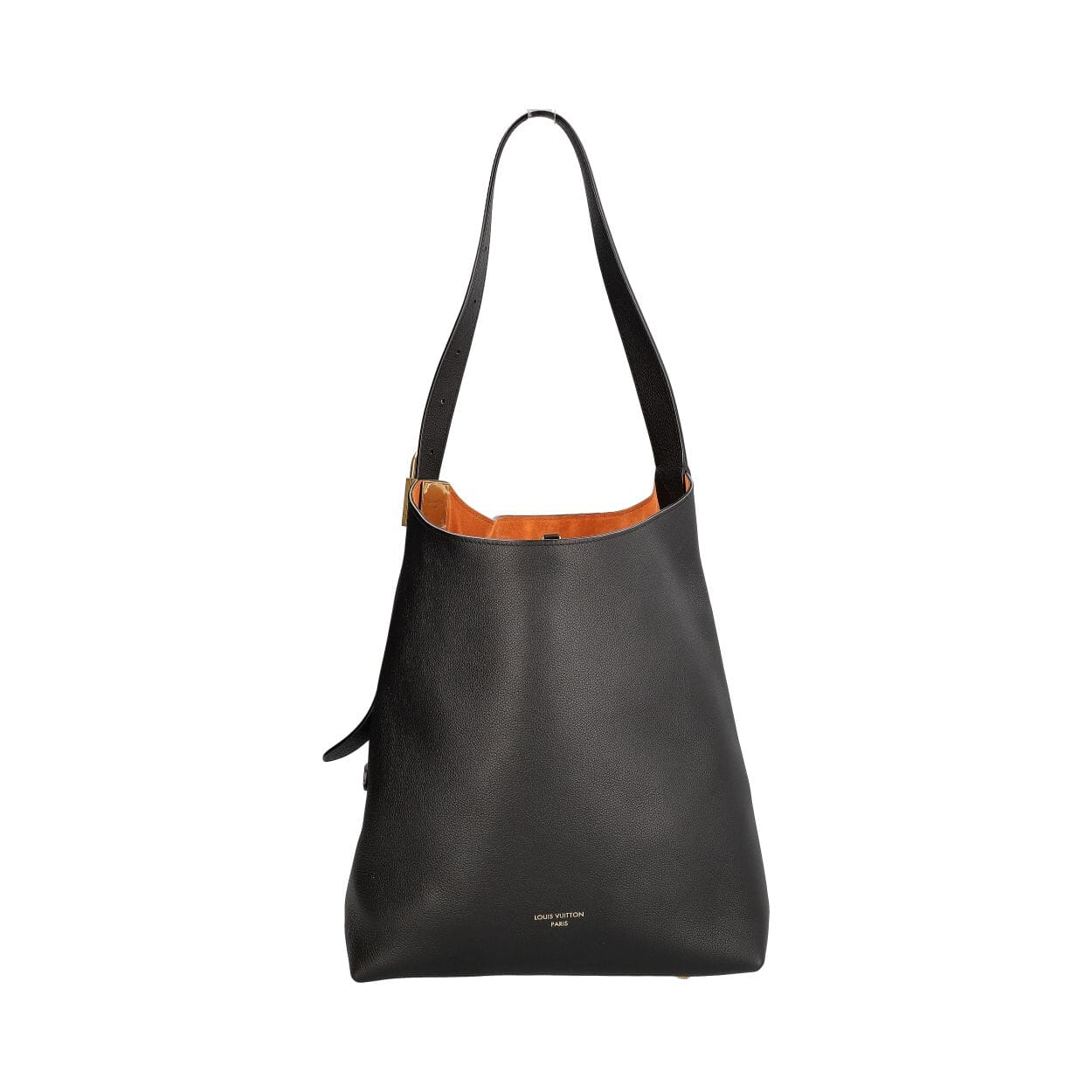 Leather Low Key Hobo MM NM Noir
