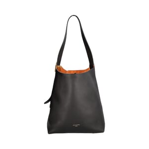Leather Low Key Hobo MM NM Noir