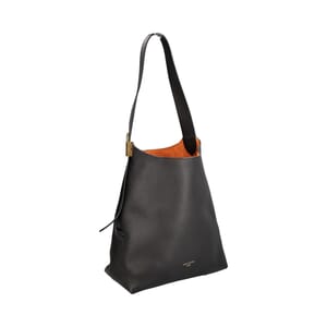 Leather Low Key Hobo MM NM Noir, view 2