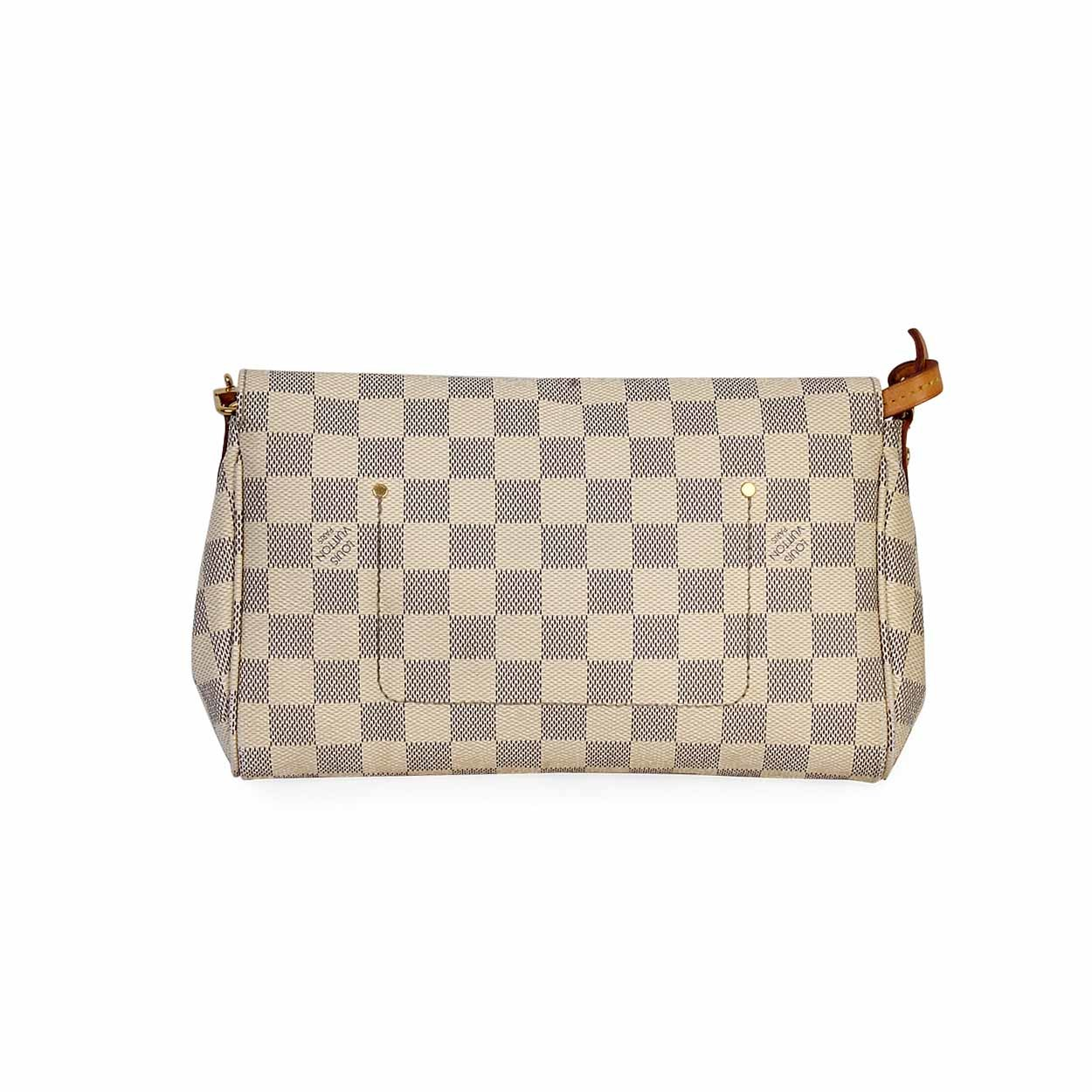 LOUIS VUITTON Damier Azur Favorite MM | Luxity