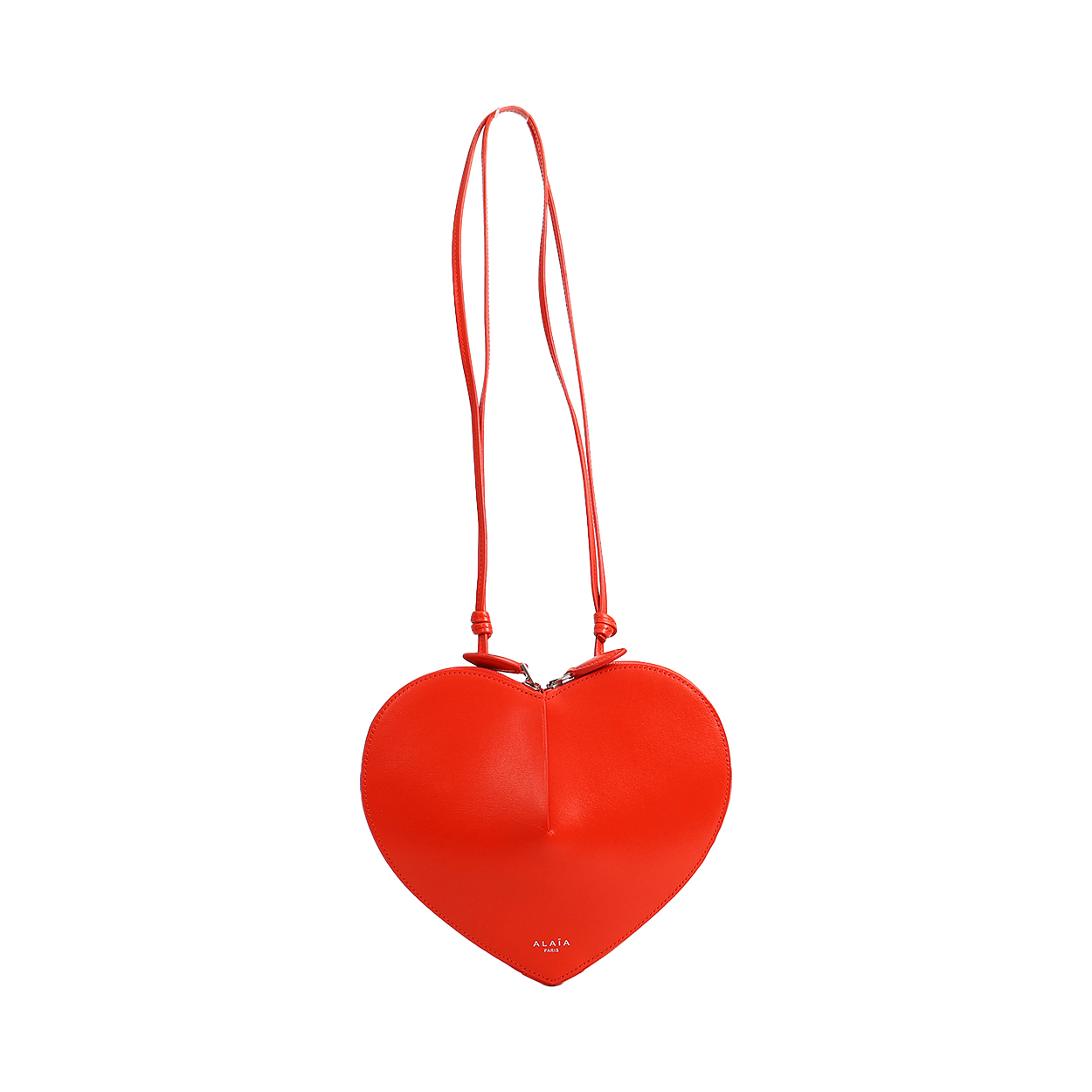 Leather Le Coeur Crossbody Bag Red