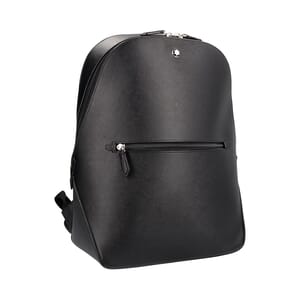 Sartorial Leather Backpack Black, view 2