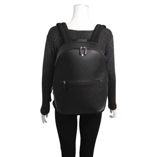 Sartorial Leather Backpack Black