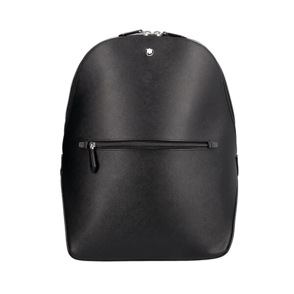 Sartorial Leather Backpack Black