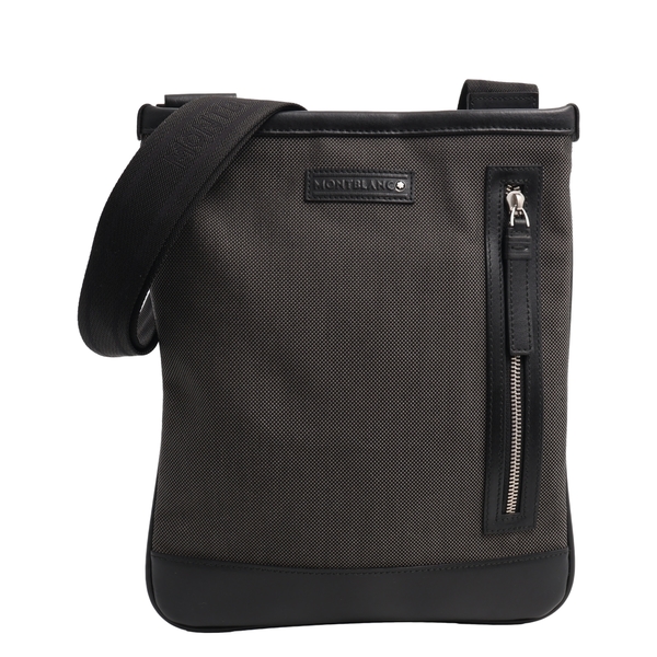 Canvas/Leather Meisterstuck Crossbody Bag Black/Grey