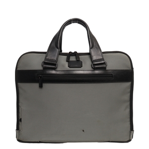 Nylon/Leather Nightflight Laptop Bag Black/Grey, view 3