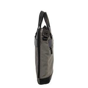 Nylon/Leather Nightflight Laptop Bag Black/Grey, view 5