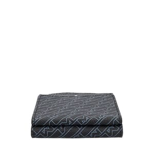 Leather Mini Envelope Bag Blue/Black, view 6