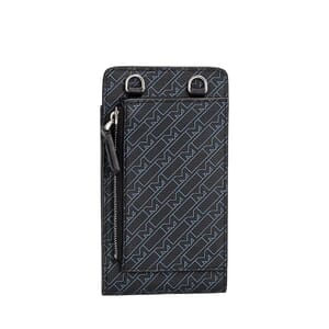 Leather Mini Envelope Bag Blue/Black, view 3