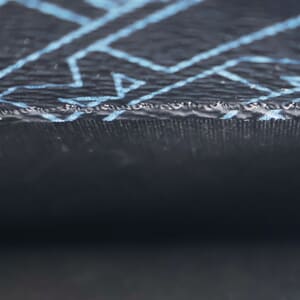 Leather Mini Envelope Bag Blue/Black, view 7