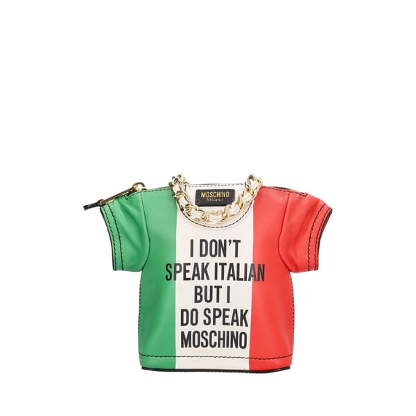 Leather Italian Flag T-Shirt Mini Bag Multicolour