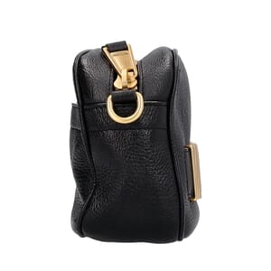 Leather Logo Camera Bag Black, view 5