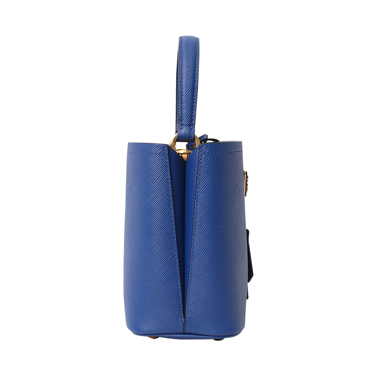PRADA Saffiano Panier Small Bag Blue | Luxity
