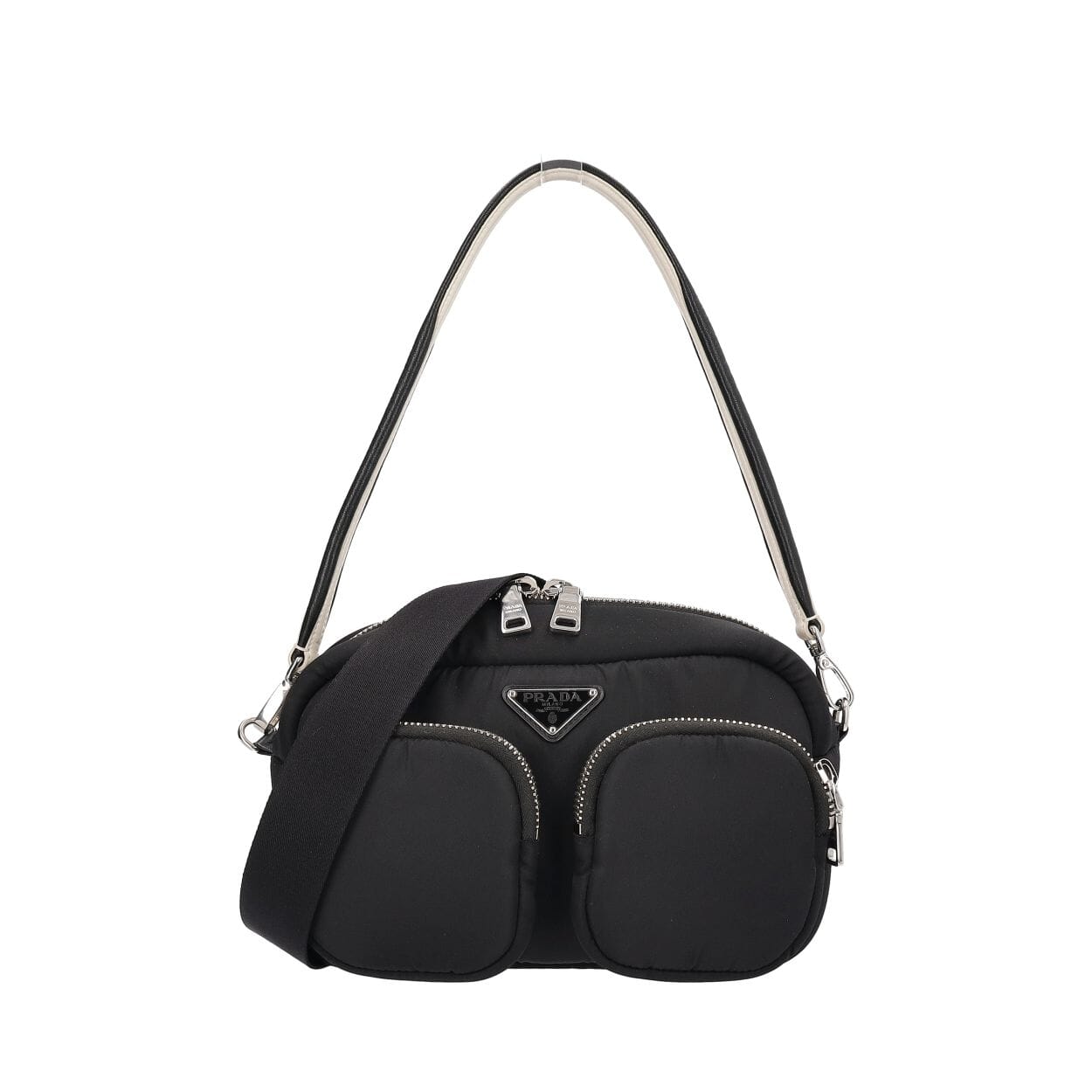 PRADA Tessuto Shoulder Bag Black | Luxity