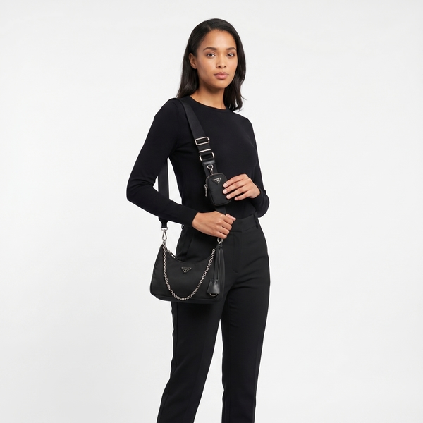 Re-Nylon 2005 Re-Edition Crossbody Bag Black