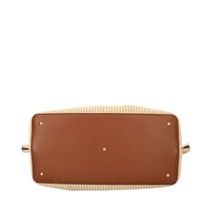 Straw Medium Summer Tote Beige, view 7