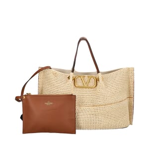 Straw Medium Summer Tote Beige, view 3