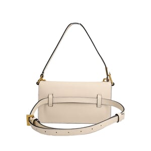 Leather Belt Bag White, view 3