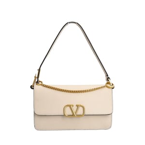 Leather Belt Bag White