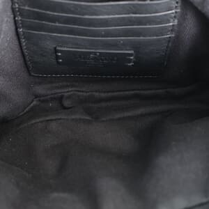 Nylon Jacquard VLTN Times Crossbody Bag Black, view 8