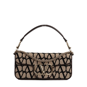 Canvas Loco Iconographe Shoulder Bag Beige/Brown