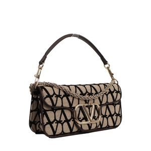 Canvas Loco Iconographe Shoulder Bag Beige/Brown, view 2