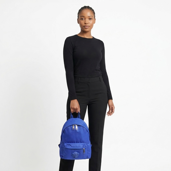 Nylon Medusa Backpack Blue