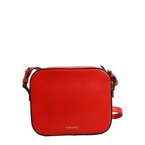 VERSACE Leather Virtus Camera Bag Red | Luxity