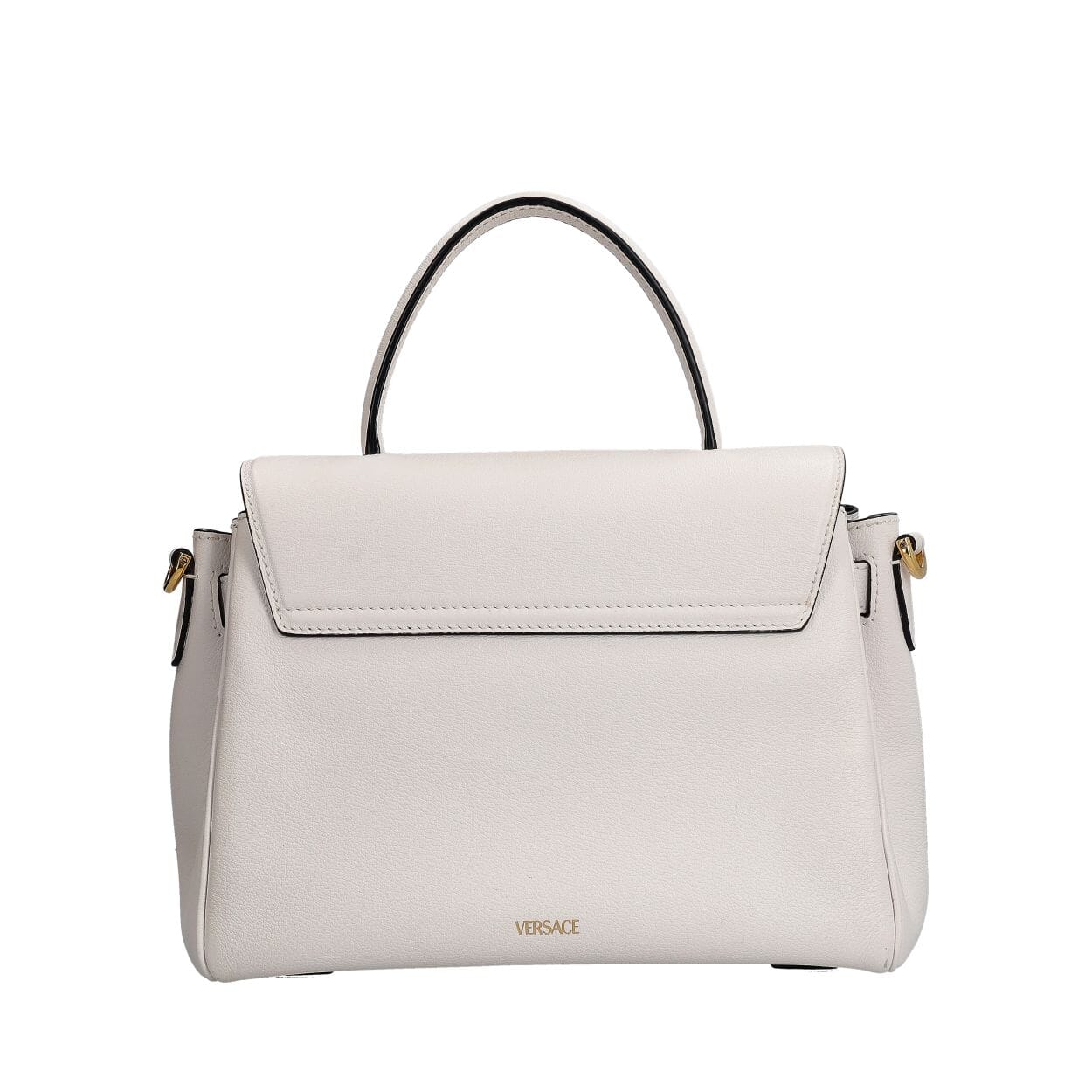 VERSACE Leather Medusa Top Handle White | Luxity