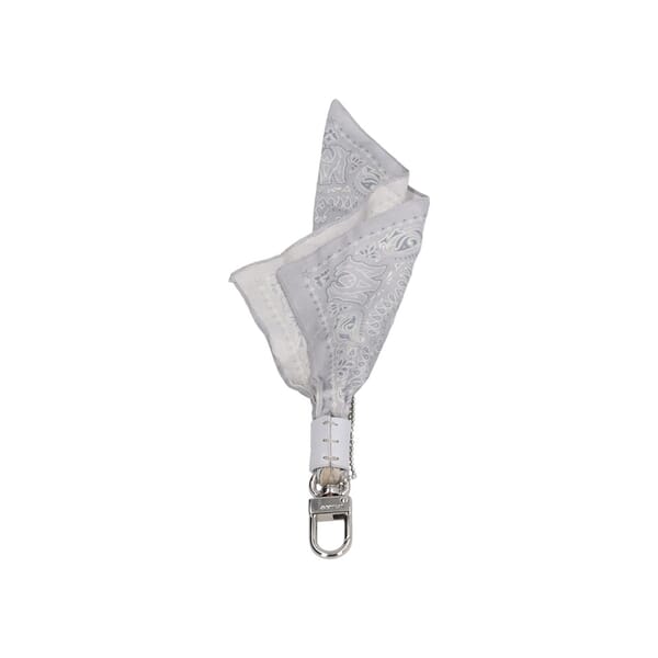 Silk Bandana Bag Charm Light Blue