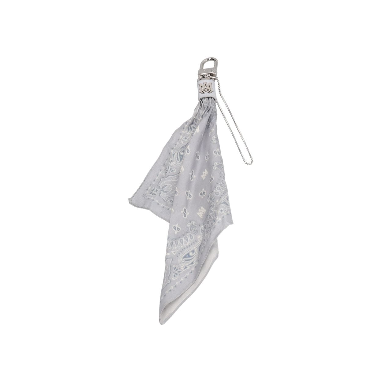 Silk Bandana Bag Charm Light Blue