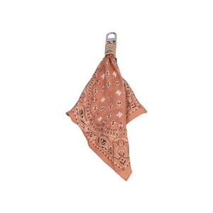 Silk Bandana Bag Charm Brown
