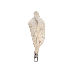 Silk Bandana Bag Charm Cream, view 2