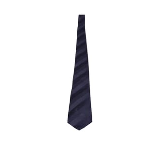 Silk Geomtric Tie Navy, view 2