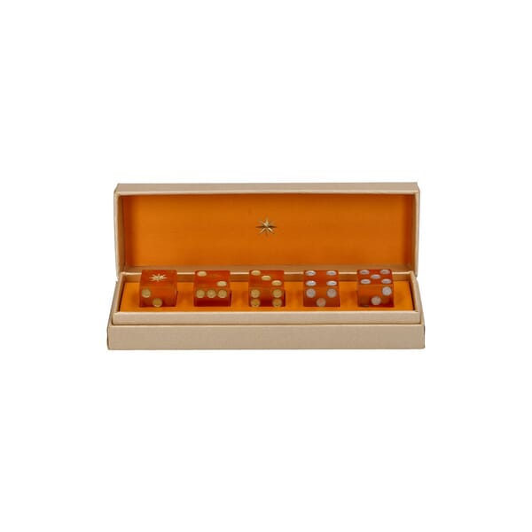 Resin 5 Dice Set Orange