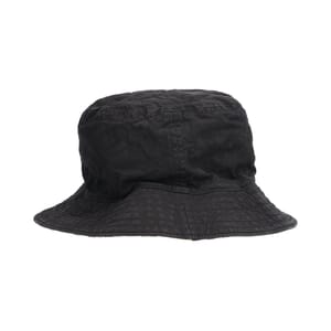 Cotton Reversible Check Bucket Hat Beige/Black, view 5